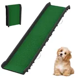 Abhpjuy Hunderampe 156x40cm Klappbare für Auto, Hundetreppe Hunde Rampe Katzentreppe, Tragbare Kofferraumrampe mit Rutschfester Oberfläche, bis 90 kg