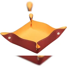 Rhodia 2x Taschenleerer aus italienischem Kunstleder 12x12x4,5cm Nacarat 194588C