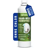 bio-chem Haar-Weg Abflussfrei – Abflussreiniger EXTRA STARK – 1000 ML - Bis zu 20 Anwendungen je Flasche Rohrreiniger – Extrem effektiver Abflussöffner & materialschonend - Made in DE