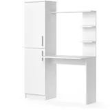 Vicco Schreibtisch Tessa, Weiß, 122.9 x 52 cm,