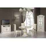 Esszimmer Esstisch Stuhl RTV Eckvitrine Gruppe Garnitut Holz Tisch Set 6tlg.