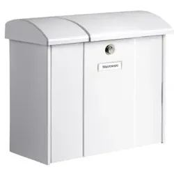 Stahlblech-Briefkasten 916 weiß - weiß