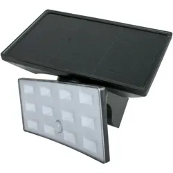 Licht-Erlebnisse Wandaußenleuchte SOLAR Dunkelgrau Kunststoff 2x LED 1 W SMD LE60298