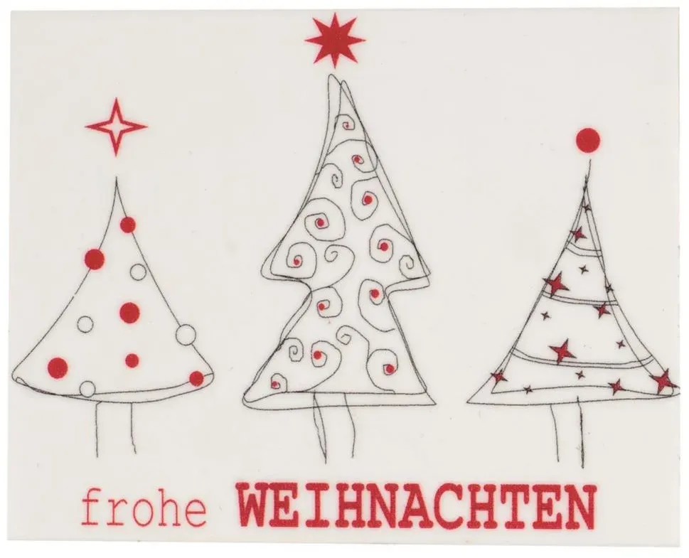 Frohe Weihnachten Wachsdekor