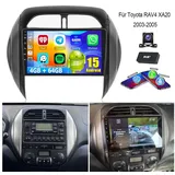 ESSGOO Android 15 für TOYOTA RAV4 2003-2005 2+64G Autoradio CarPlay GPS Navi Autoradio (RDS, 4+64GB(optional), FM, AM, DAB+ (optional), Apple Carplay Android Auto GPS Navi WIFI BT EQ) schwarz