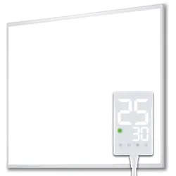 Heidenfeld Infrarotheizung HF-HP100-3, m. Thermostat, weiß, 300-1200 Watt, 10 J. Garantie (300 Watt)
