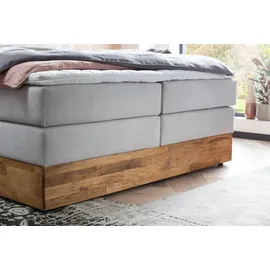 Belanoti MARBO Boxspringbett 180x200 mit Bettkasten 7-Zonen Taschenfederkern Matratze inklusive Visco Topper Bett 180x200 Eiche in der Farbe Weissg... - Weiß