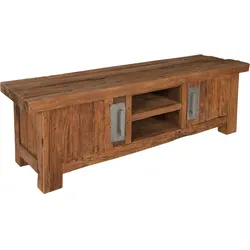 SIT Möbel Lowboard recyceltes Teak | L 160 x B 45 x H 50 cm | natur | 04421-01 | Serie CORAL