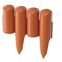 Kunststoff-Raseneinfassung 2,5 m, in Farbe Terracotta