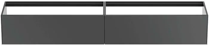Ideal Standard Conca Waschtisch-Unterschrank T4333Y2 240x50,5x36cm, ohne Waschtisch-Platte, 2 Auszüge, Anthrazit matt lackiert