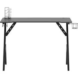 vidaXL Gaming-Schreibtisch mit Y-Gestell Schwarz und Rot 110x60x75 cm