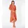 Rip Curl Lunar Tides Wrap Kurzarmkleid Rot 2XS
