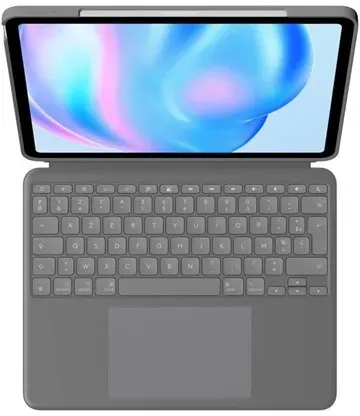 Combo Touch - keyboard and folio case - with trackpad - AZERTY - French - oxford grey Input Device - Tastatur & Folio-Set - Französisch - Grau