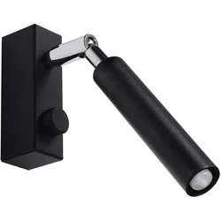 Wandleuchte Wandlampe Schwarz beweglicher Spot Schlafzimmer Wohnzimmer Küche