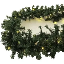 Mojawo LED Lichterkette Tannengirlande 810 cm Außen Warmweiß
