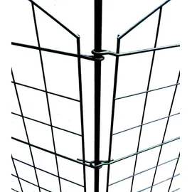 HC Garten & Freizeit 11tlg. Teichzaun Oberbogen, ca. 390 x 78,5 cm - Dunkelgrün