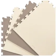 Eyepower Kampfsportmatte Hestia 4er-Set in beige - 63x63x2cm Bodenmatte