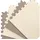 Eyepower Kampfsportmatte Hestia 4er-Set in beige - 63x63x2cm Bodenmatte