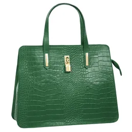 Cluty Henkeltasche Leder Green