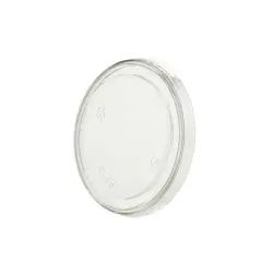 Greenbox Flachdeckel für Trinkbecher, PLA, Ø 7,6 cm, Geschlossener Deckel für PLA Trinkbecher, 1 Packung = 50 Stück