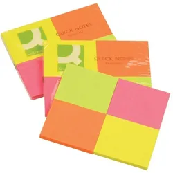 Haftnotizen 40x50mm intensiv sortiert VE=10x4x50 Blatt