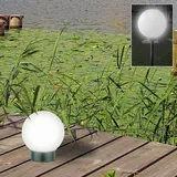 Buri Kugelleuchte Kunststoff Solar 3 in 1 inkl. Leuchtkugel