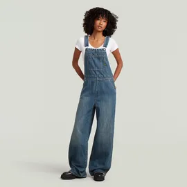 G-Star Straight Leg Latzhose - Dunkelblau - Damen - L,