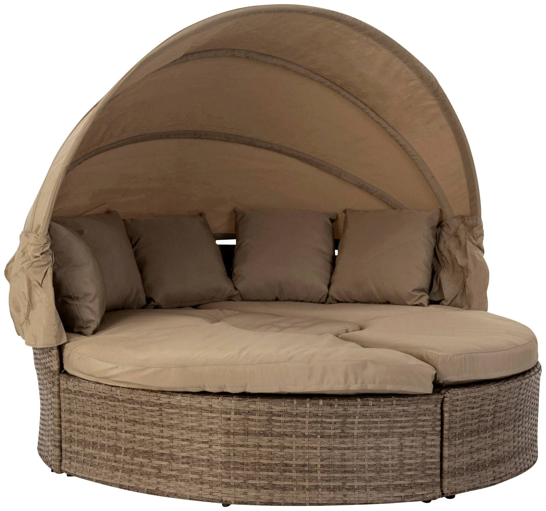 Gartenlounge-Set MY FLAIR Sitzmöbel-Sets beige (beige, beige, beige) inkl. Sonnendach