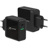 XLayer Dual USB C Ladegerät 30W Adapter Netzteil für iPhone 16 15 14 13 12 11 Pro Max SE XS XR 8 Plus Samsung Galaxy Schnellladegerät Handy Stecker Ladestecker Ladeadapter