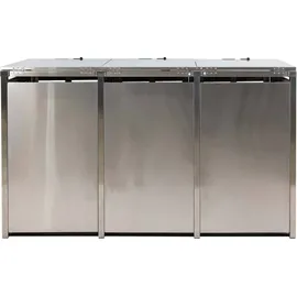 Mendler Mülltonnenbox HWC-K14 120 x 200 x 85 cm anthrazit