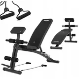 Hantelbank Multifunktionale Trainingsbank Fitnesstraining Klappbar GYM Schwarz