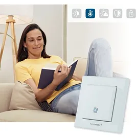 eQ-3 Temperatur- und Luftfeuchtigkeitssensor innen Heizkörperthermostat