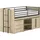Vipack Stauraumbett Sam 90 x 200 cm Eiche dekor beige