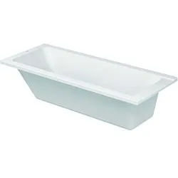 Duravit Badewanne D-Code 700097000000000 Einbauversion, zentraler Ablauf, weiss
