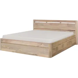 Massivmoebel24 Bett Mango 160x200x90 weiß lackiert TORONTO 360