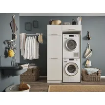 laundreezy Mehrzweckschrank-Set LAUNDREEZY LDLK2 117,5 x 200 x 67,5 cm weiß