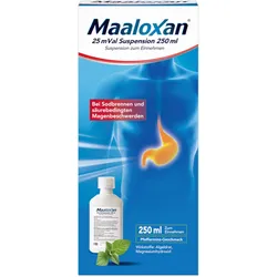 MAALOXAN Suspension bei Sodbrennen & Magenschmerzen