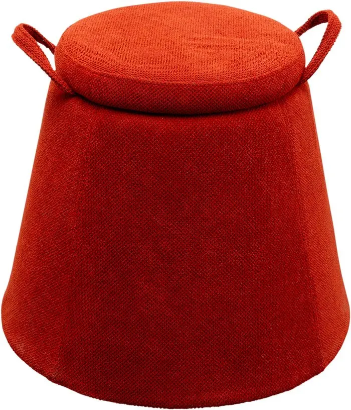 KARE DESIGN Hocker Thimble Stoff Rot