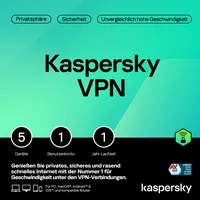 Kaspersky Secure Connection 2024 VPN 5 PC Neu Top PC MAC ANDROID
