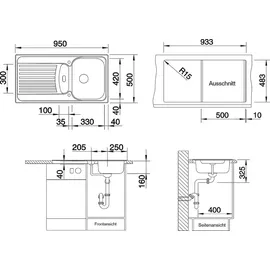 Blanco Tipo 5 S Edelstahl Naturfinish 526336