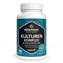 Kulturen Komplex 20 Darmbakterien 50 Mrd KBE Vegane Kapseln