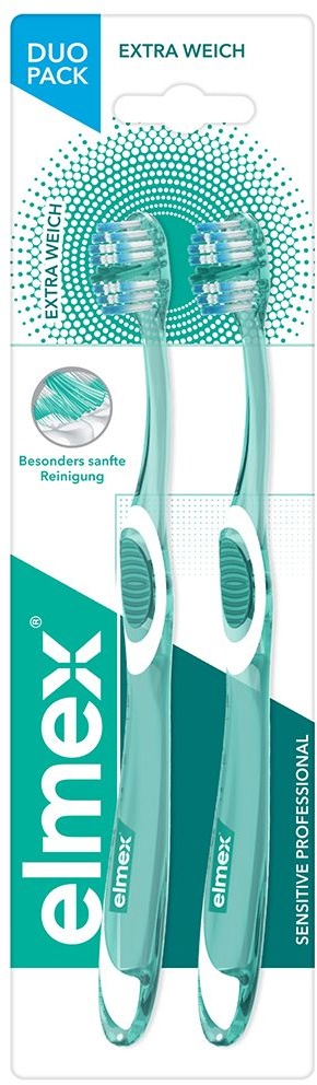 elmex® InterX Sensitive extra souple 2 pc(s) brosse(s) à dents