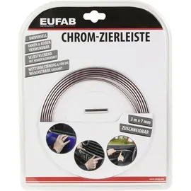 Eufab Zierleiste universal Chrom 3m x 7mm