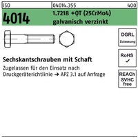 Bufab Sechskantschraube ISO 4014 Schaft M30x200 1.7218 +QT (25CrMo4) galv.verz. 1St.