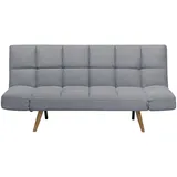 Beliani 3-Sitzer-Schlafsofa, Hellbraun, Grau, Textil, 182x86x79 cm, Wohnzimmer, Sofas - Couches, Schlafsofas