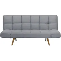 Beliani 3-Sitzer-Schlafsofa, Hellbraun, Grau, Textil, 182x86x79 cm, Wohnzimmer, Sofas - Couches, Schlafsofas