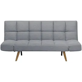 Beliani 3-Sitzer-Schlafsofa, Hellbraun, Grau, Textil, 182x86x79 cm, Wohnzimmer, Sofas - Couches, Schlafsofas