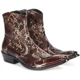 Makza Shoes Cowboy Stiefel Herrenstiefel Echtsleder (Snake, EU Schuhgrößensystem, Erwachsene, Numerisch, M, 43) - 43 EU