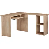 Wohnling Eckschreibtisch Eiche grau