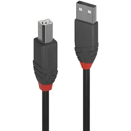 Lindy USB-A auf USB-B 2 m Schwarz